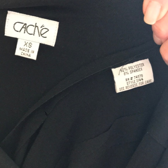 CACHE extra small black cocktail dress - Picture 3 of 3